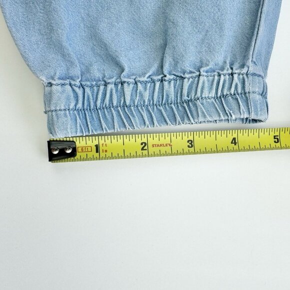 Light Denim Youth Girl Size 12 With Elastic Waist And Ankles - Picture 7 of 11